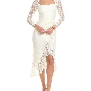 Yumi Kim Cream Lace Long Sleeve Dress